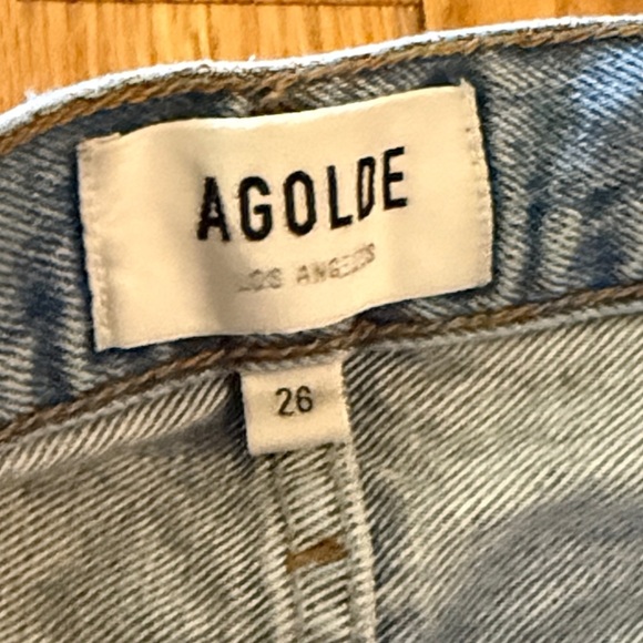 Agolde sz 26 Cooper Cargo Denim Jeans in Light Blue wash great condition - Picture 6 of 14